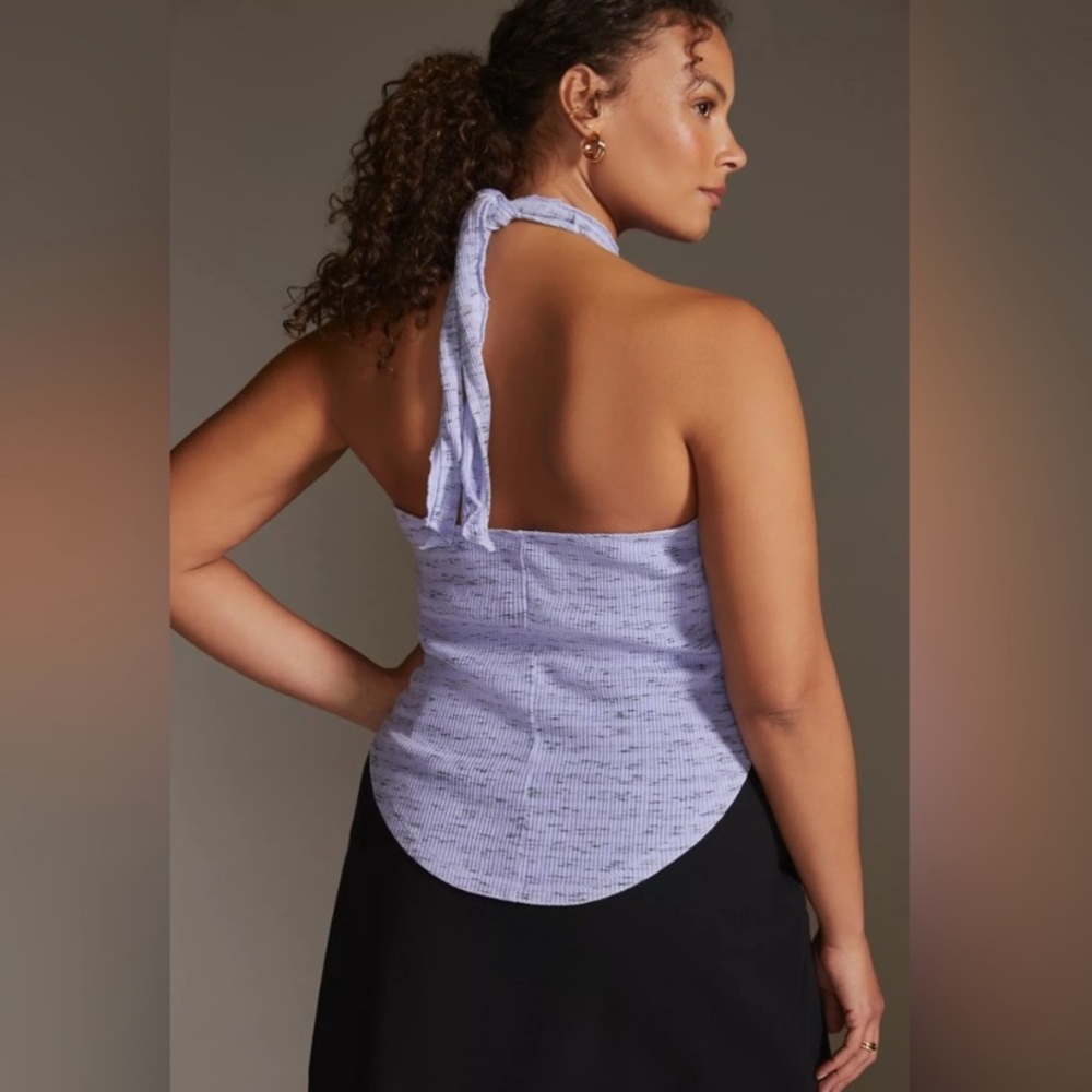Anthropologie Lilac Halter Top - Picture 5 of 6
